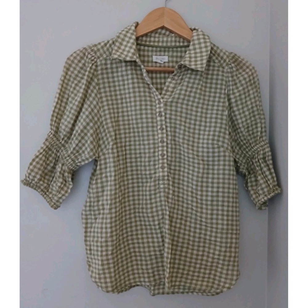 Anthropologie Pilcro The Tallulah Puff Sleeve Blouse Size Small Cottagecore